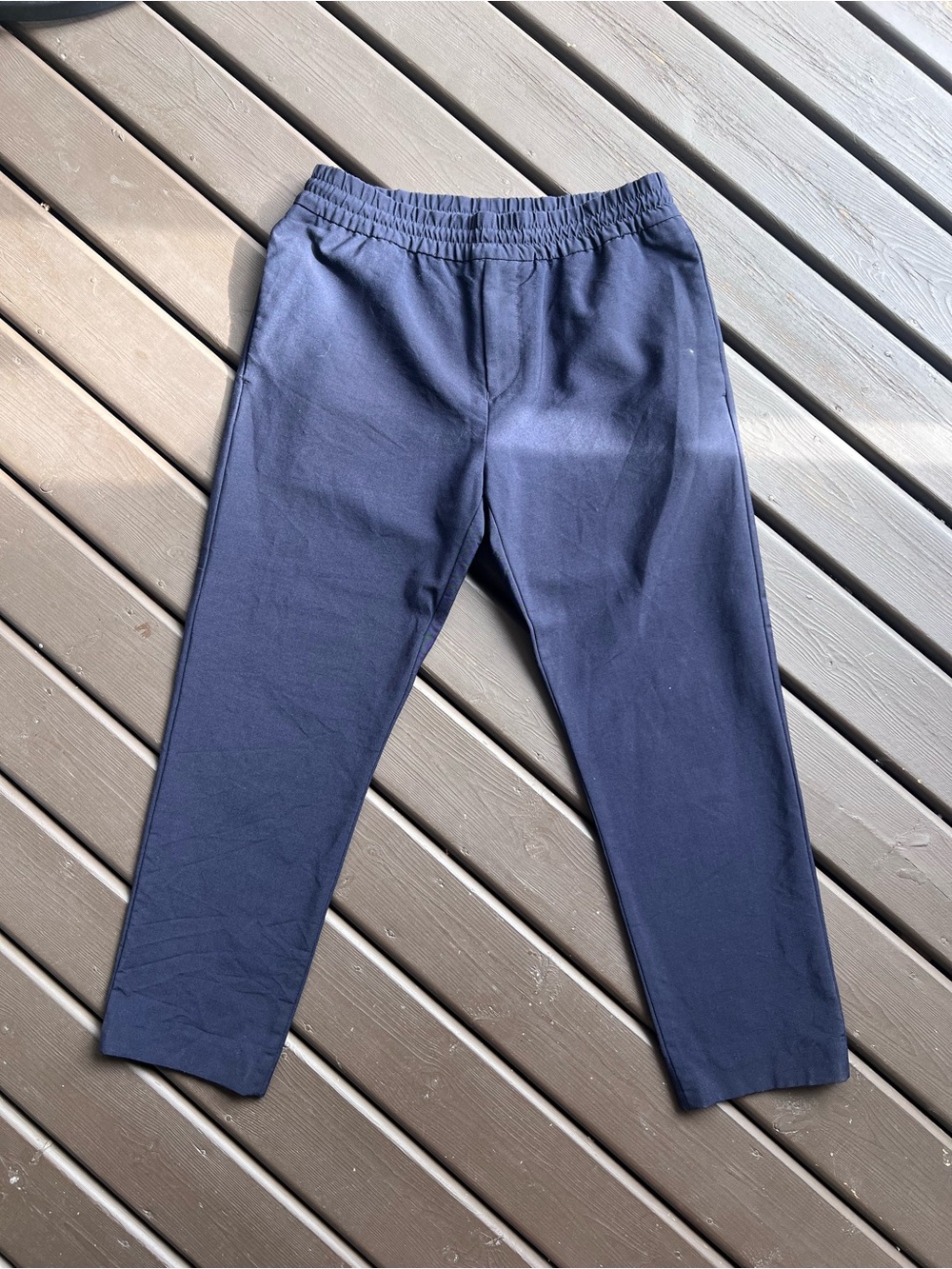Navy Acne Studios Elastic-Waist Joggers